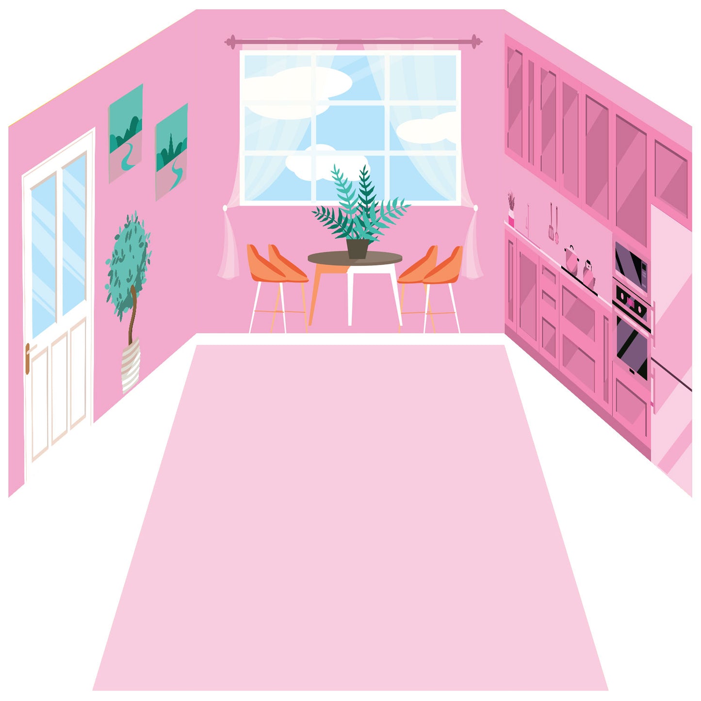 Buttercup Living Room & Bubble Gum Kitchen Bundle - for Ikea® Kallax