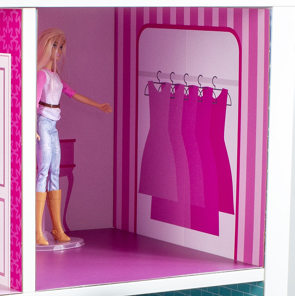 Mouse Grey Kitchen & Flamingo Pink Bedroom Bundle - for Ikea® Kallax
