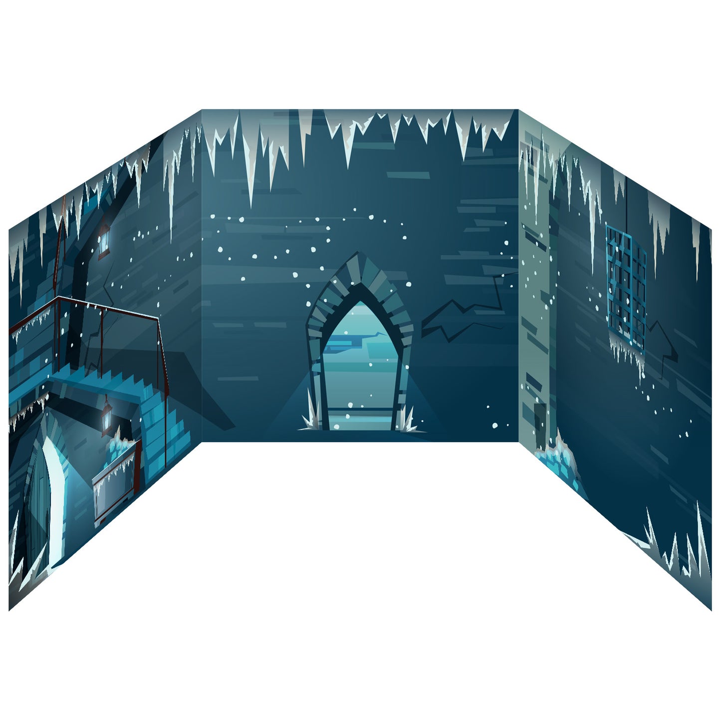 Funserts Kallax Inserts - Ice Castle / Ice Cold Dungeon - Sides
