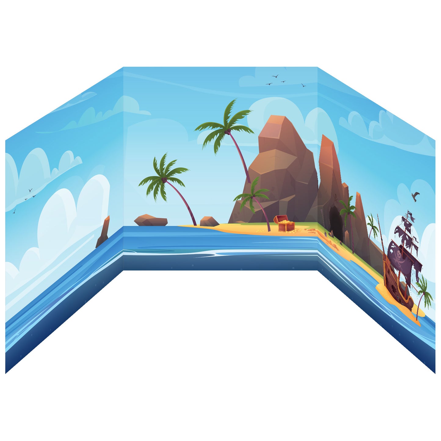 Funserts Kallax Inserts - Treasure Island / Underwater Adventure - Sides