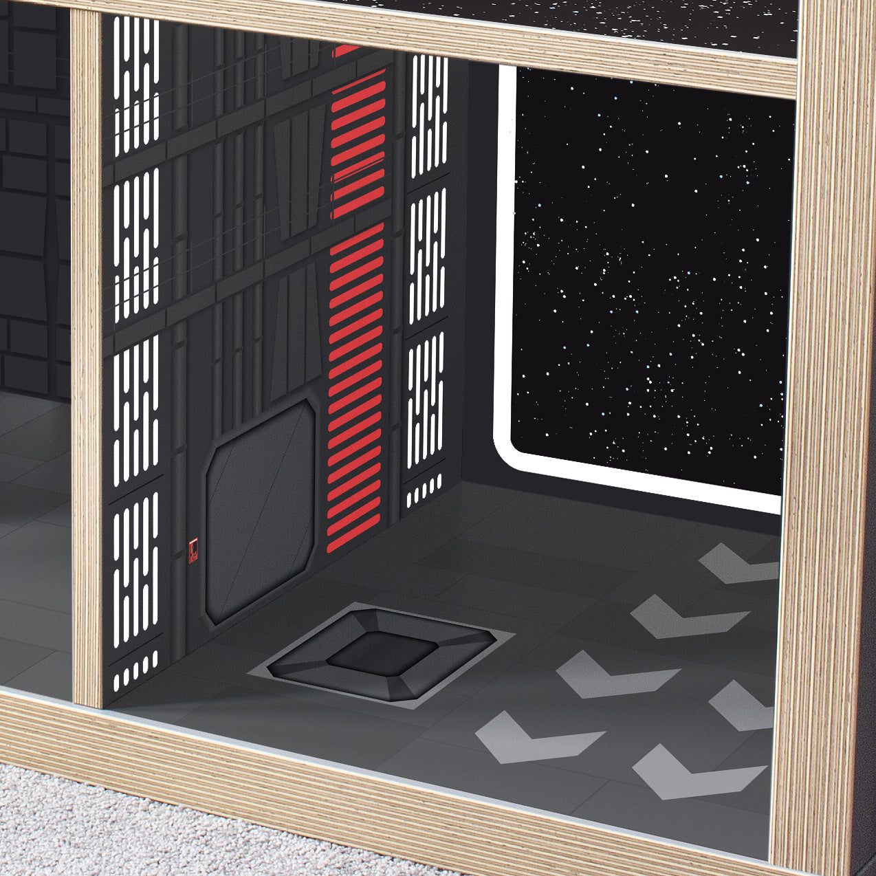 Space Station Hangar & Space Adventure Sides for Ikea® Kallax