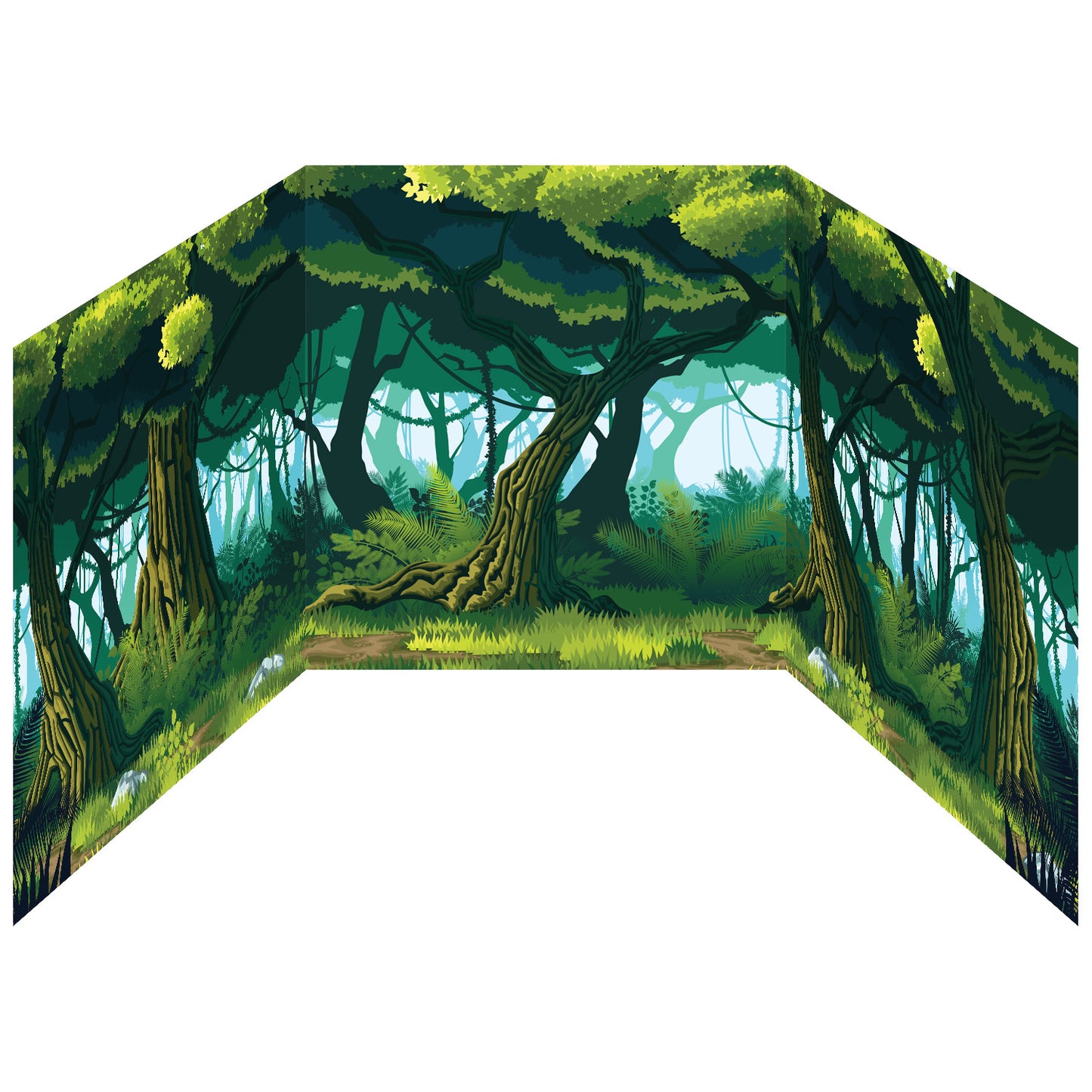 Funserts Kallax Inserts - Prehistoric Playground & Primeval Forest Sides - for Ikea® Kallax