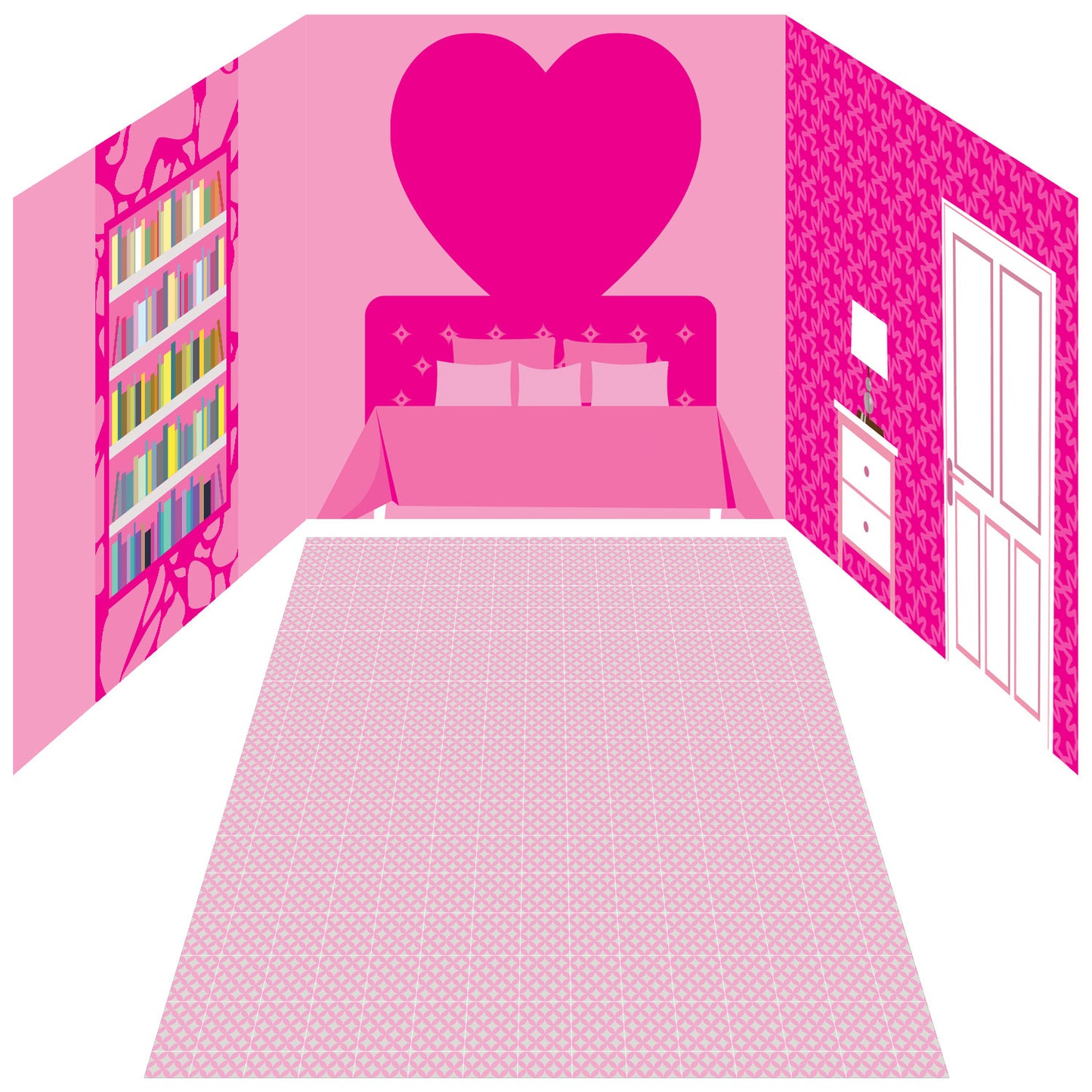Mouse Grey Kitchen & Flamingo Pink Bedroom Bundle - for Ikea® Kallax