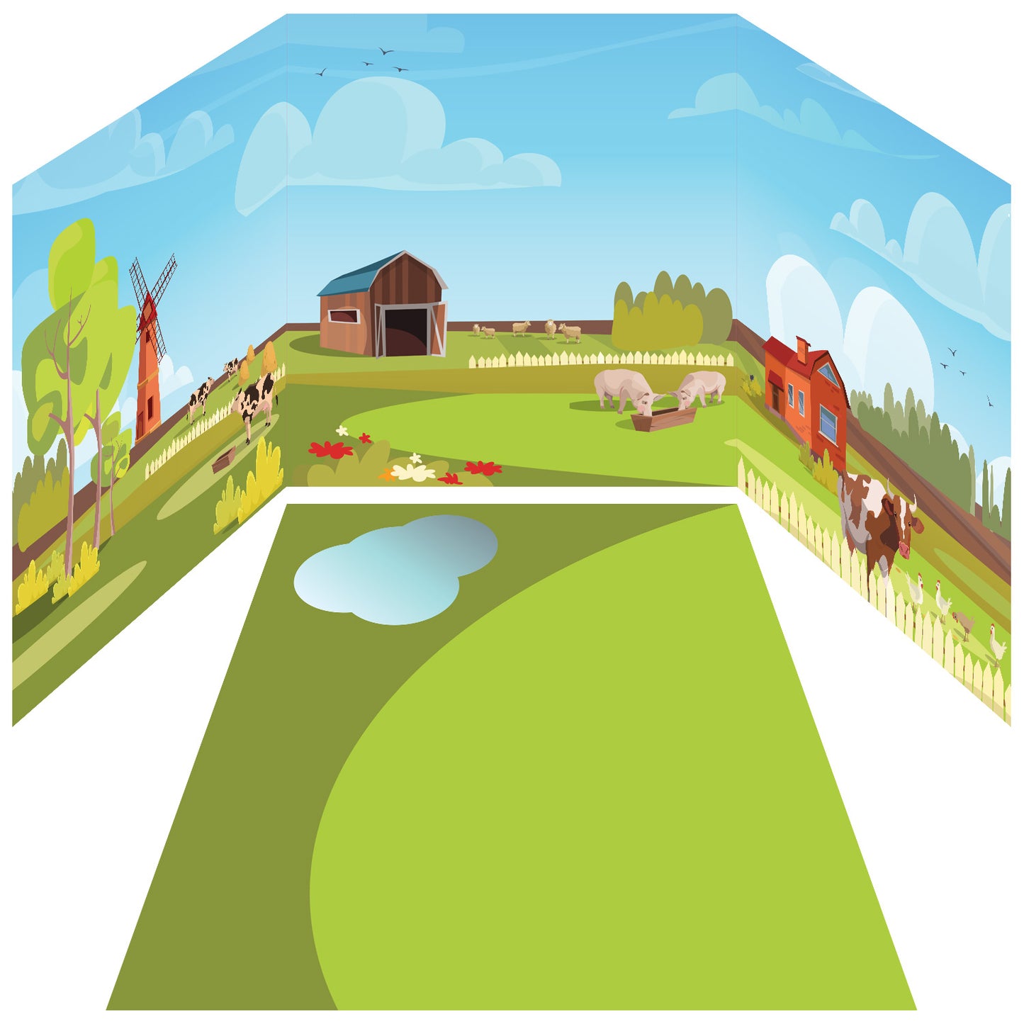 Funserts Kallax Inserts - Old Macdonald’s Farm & Serenity Stables Bundle - for Ikea® Kallax