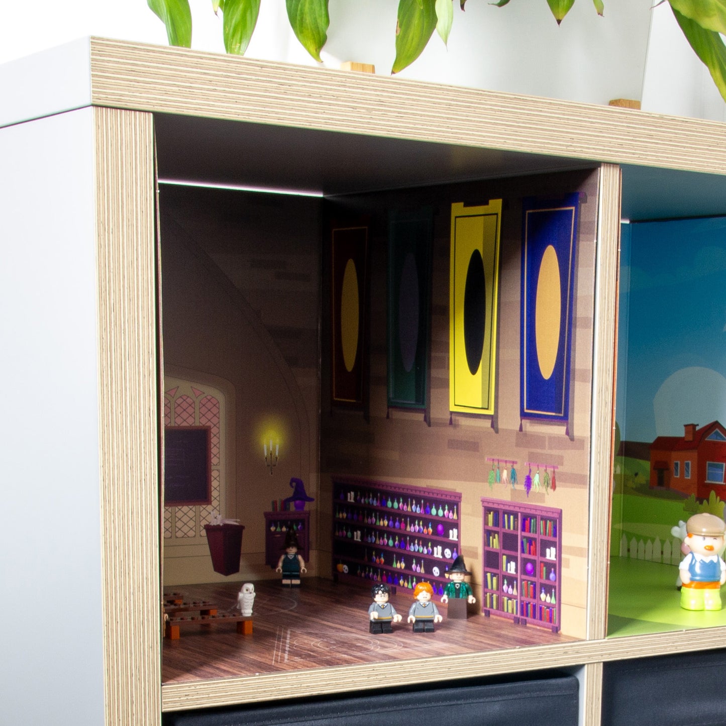 Funserts Kallax Inserts - Potions & Spells Classroom & Enchanted Hall Bundle - for Ikea® Kallax