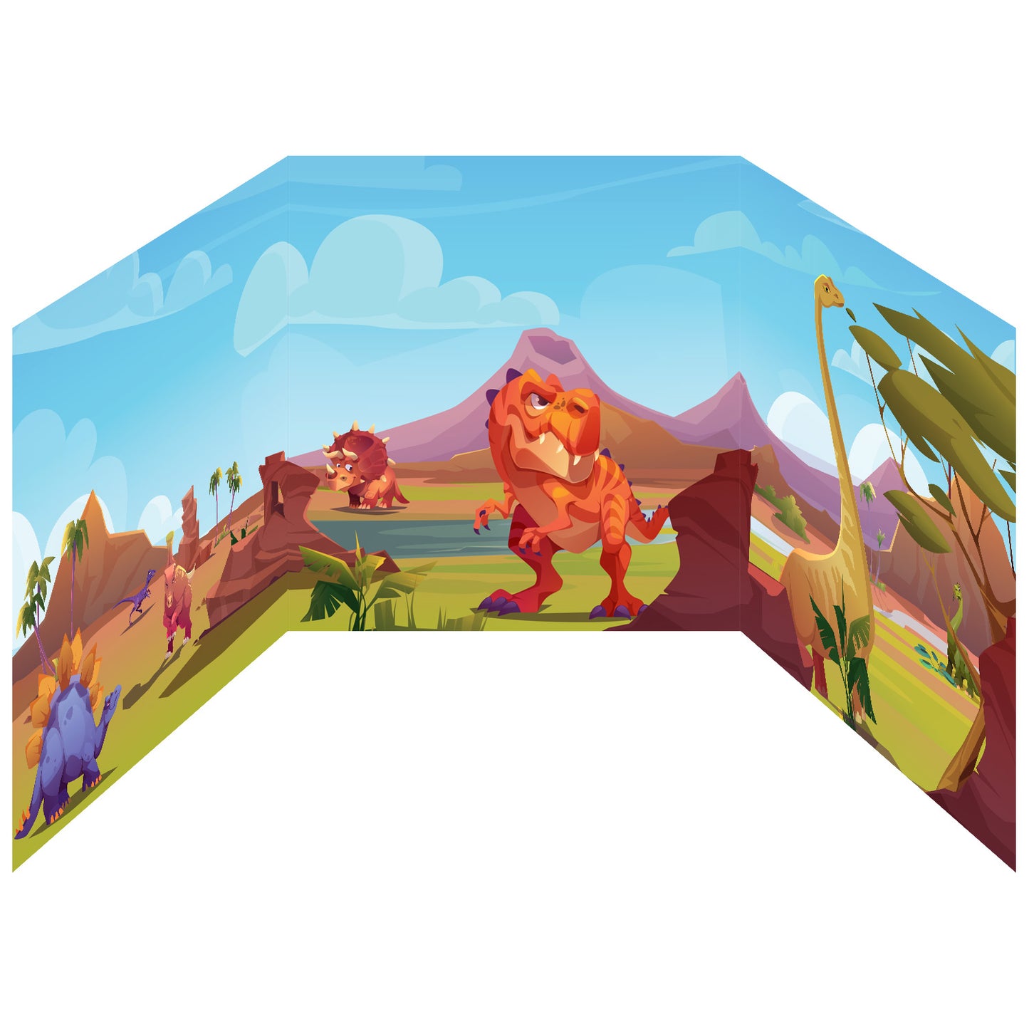 Funserts Kallax Inserts - Little Explorer's Zoo & Jurassic Adventure Sides - for Ikea® Kallax