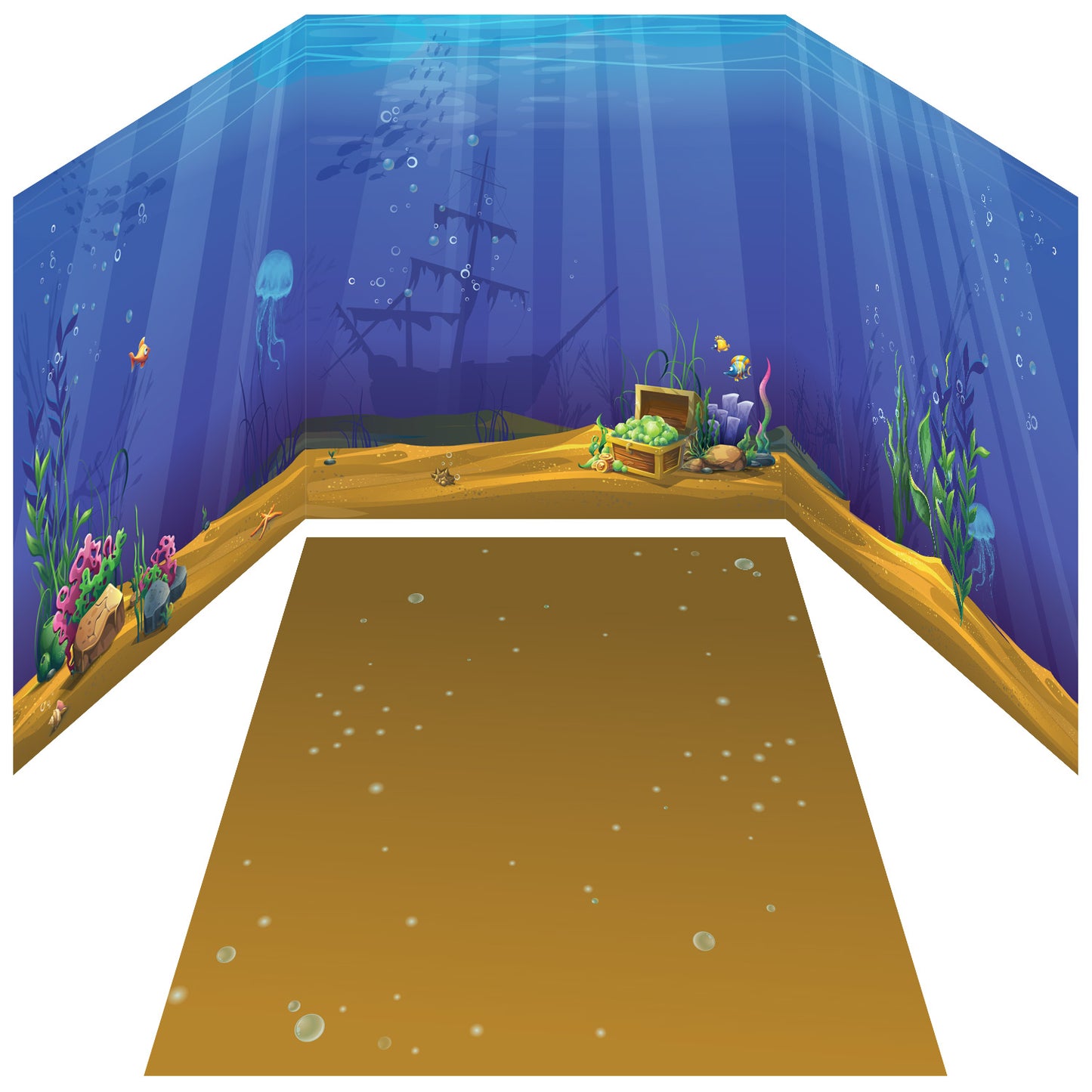 Funserts Kallax Inserts - Treasure Island and Underwater Adventure Bundle for Ikea® Kallax