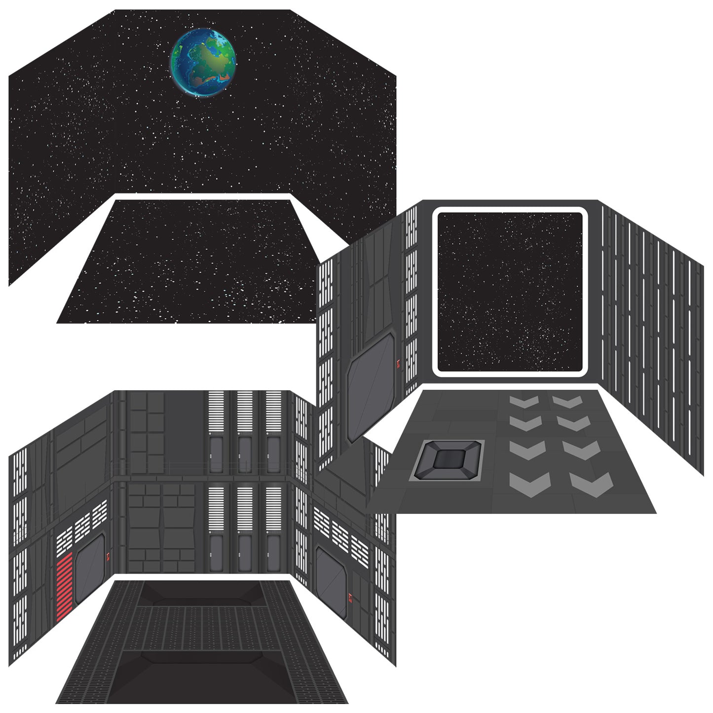 Funserts Kallax Inserts - Technological Terror & Space Bundle - for Ikea® Kallax