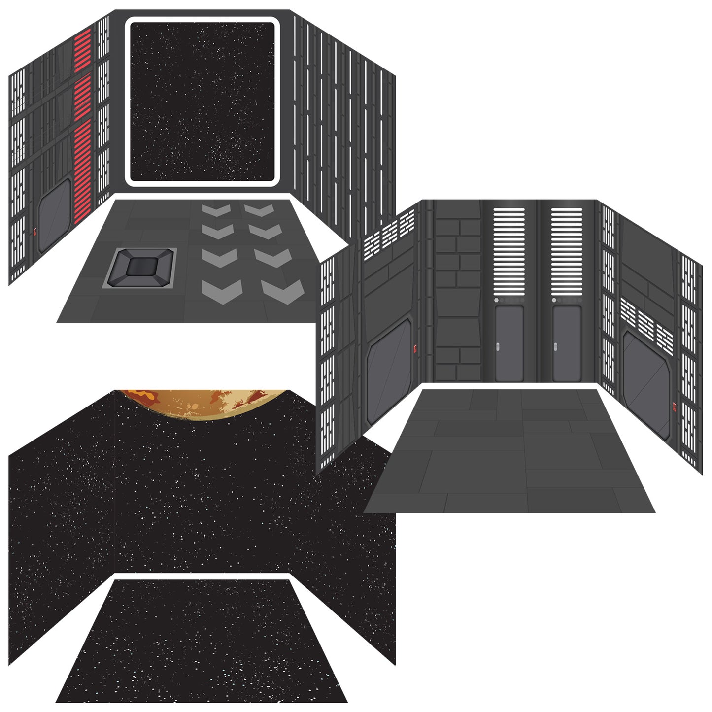 Funserts Kallax Inserts - Technological Terror & Space Bundle - for Ikea® Kallax