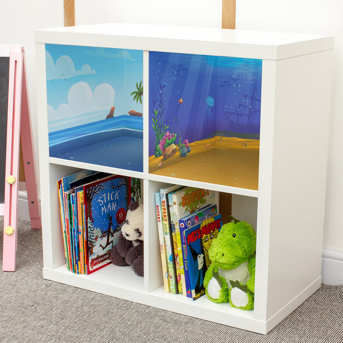 Funserts Kallax Inserts - Treasure Island and Underwater Adventure Bundle for Ikea® Kallax