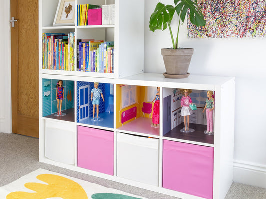 Dolls house inside a Kallax unit
