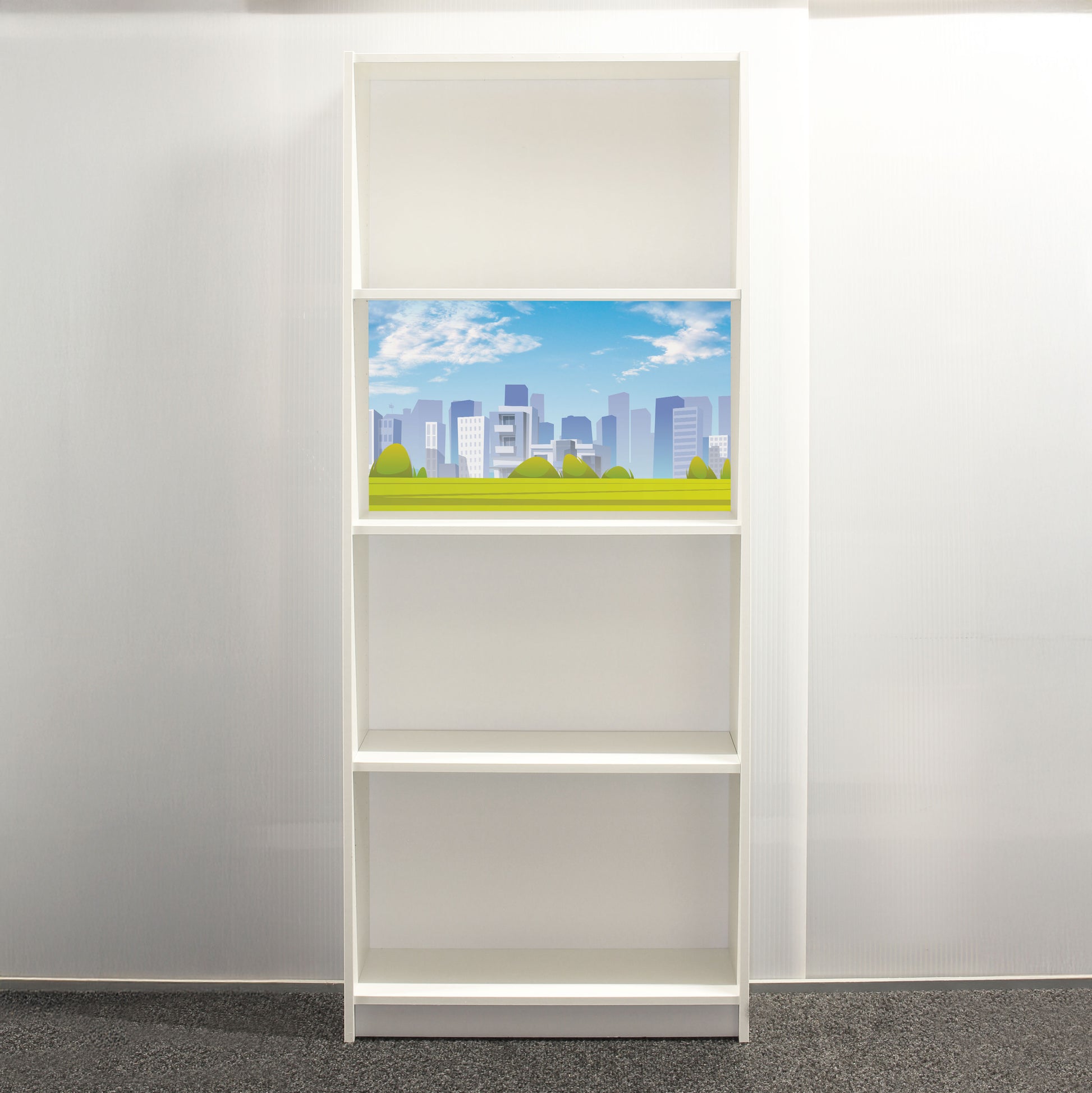 City Life Billyback - 1/2 Height - Billy Bookcase Background