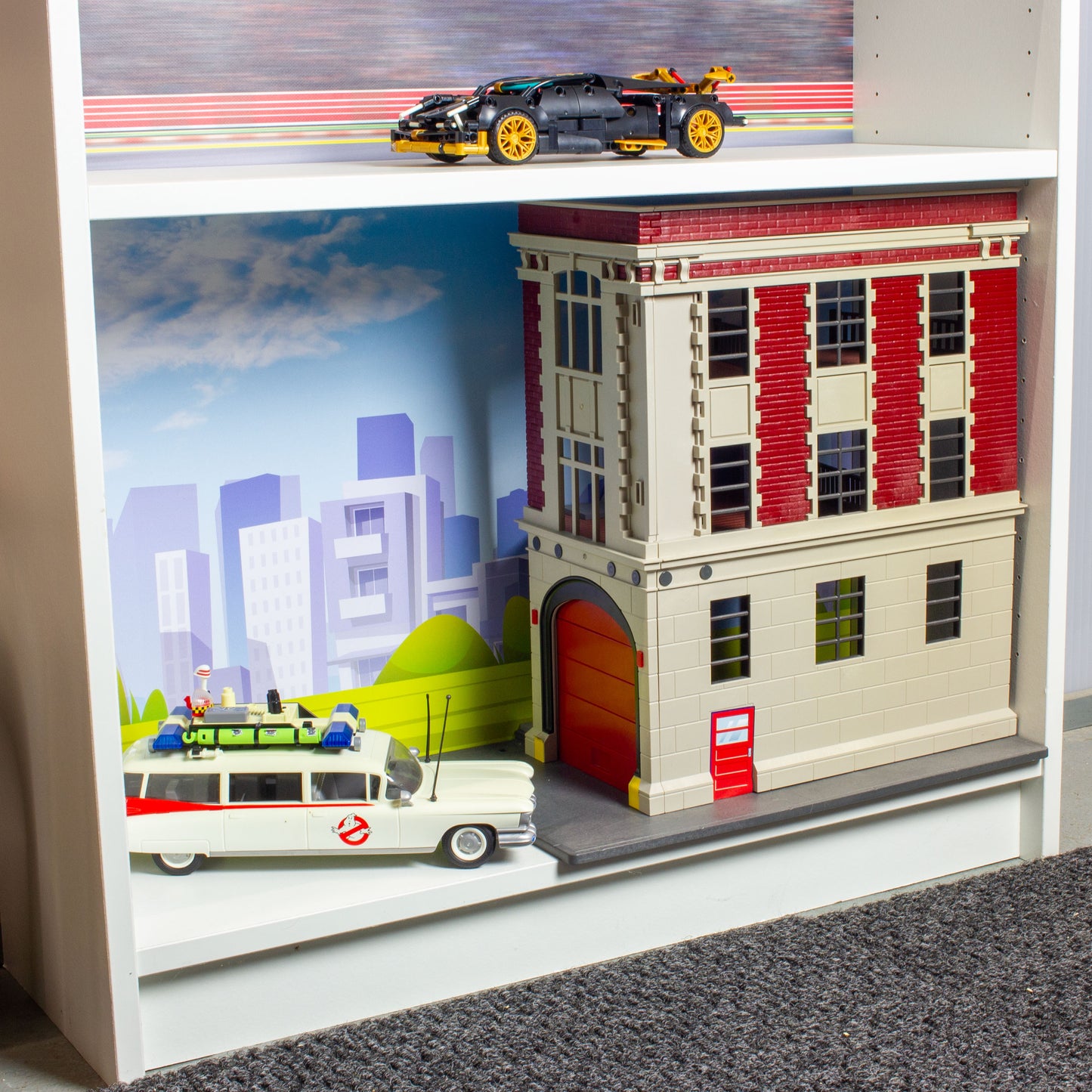 City Life Billyback - 1/2 Height - Billy Bookcase Background