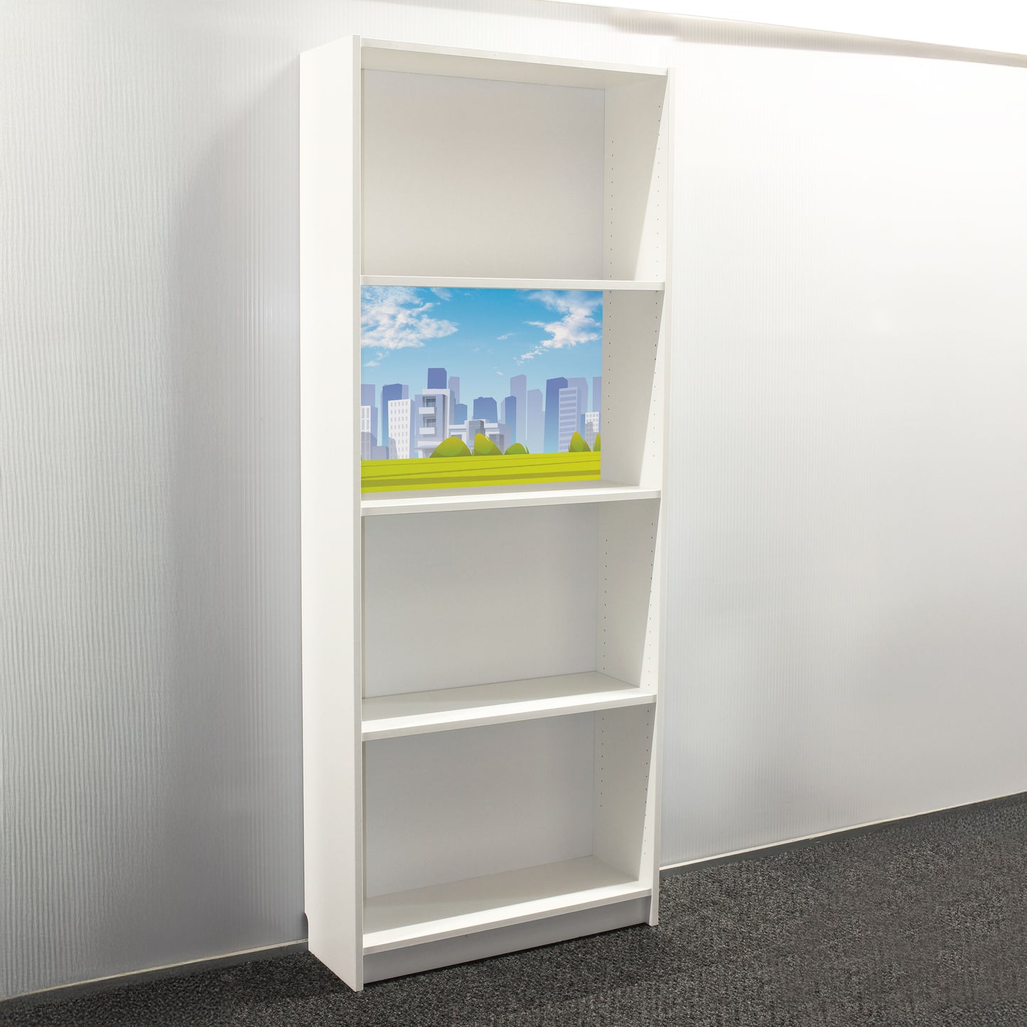 City Life Billyback - 1/2 Height - Billy Bookcase Background