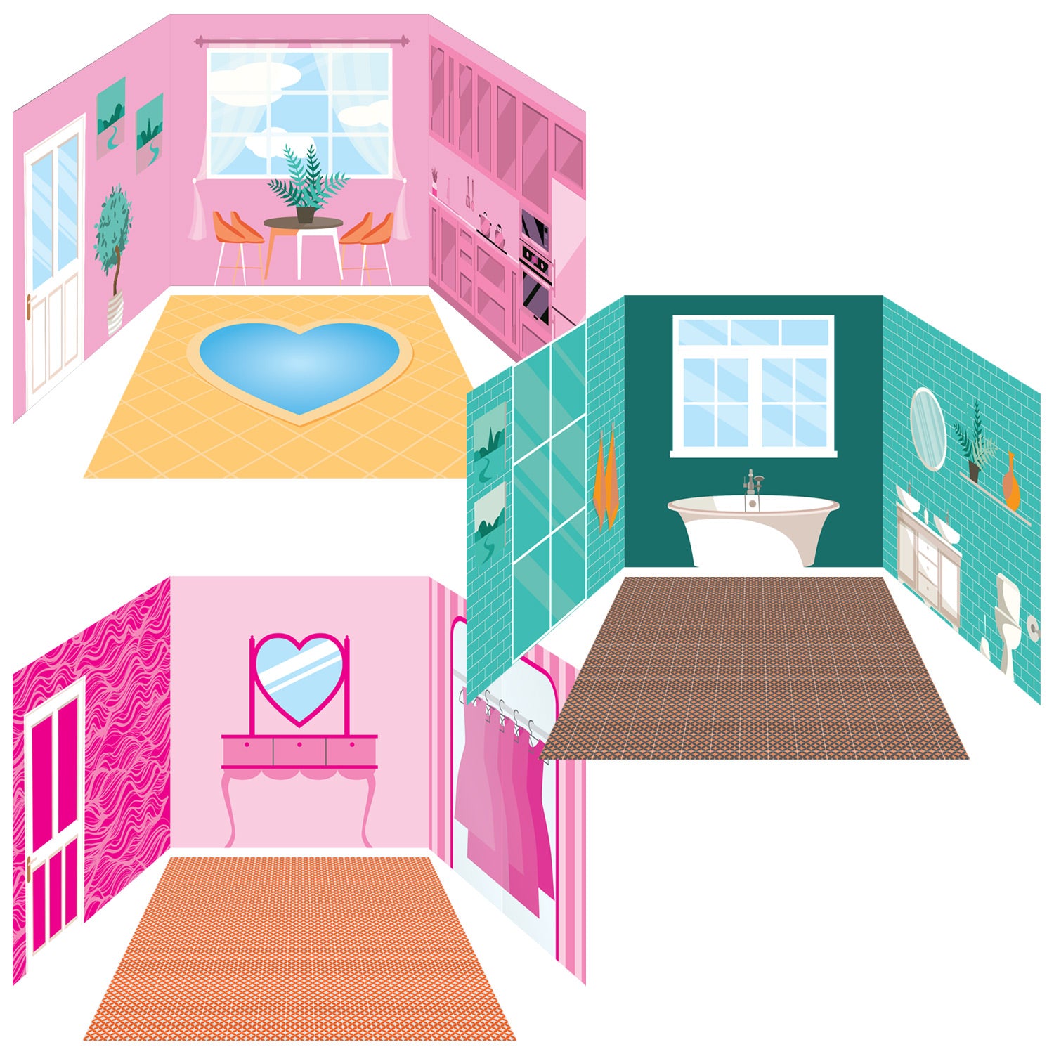 Dollhouse Dreamcube Bundle - for Ikea® Kallax