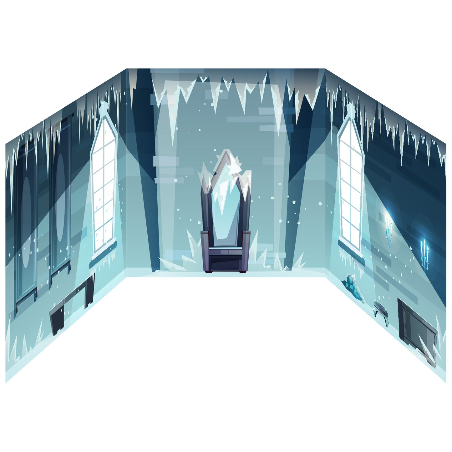 Funserts Kallax Inserts - Ice Castle & Ice Cold Dungeon Bundle for Ikea® Kallax