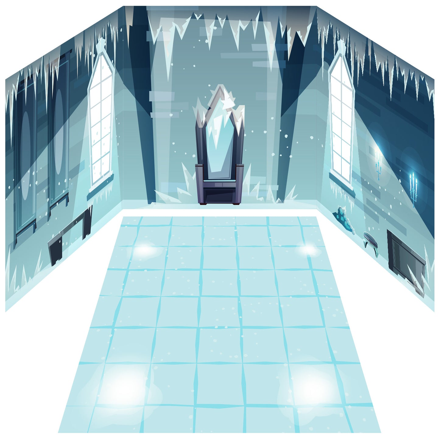 Funserts Kallax Inserts - Ice Castle & Ice Cold Dungeon Bundle for Ikea® Kallax