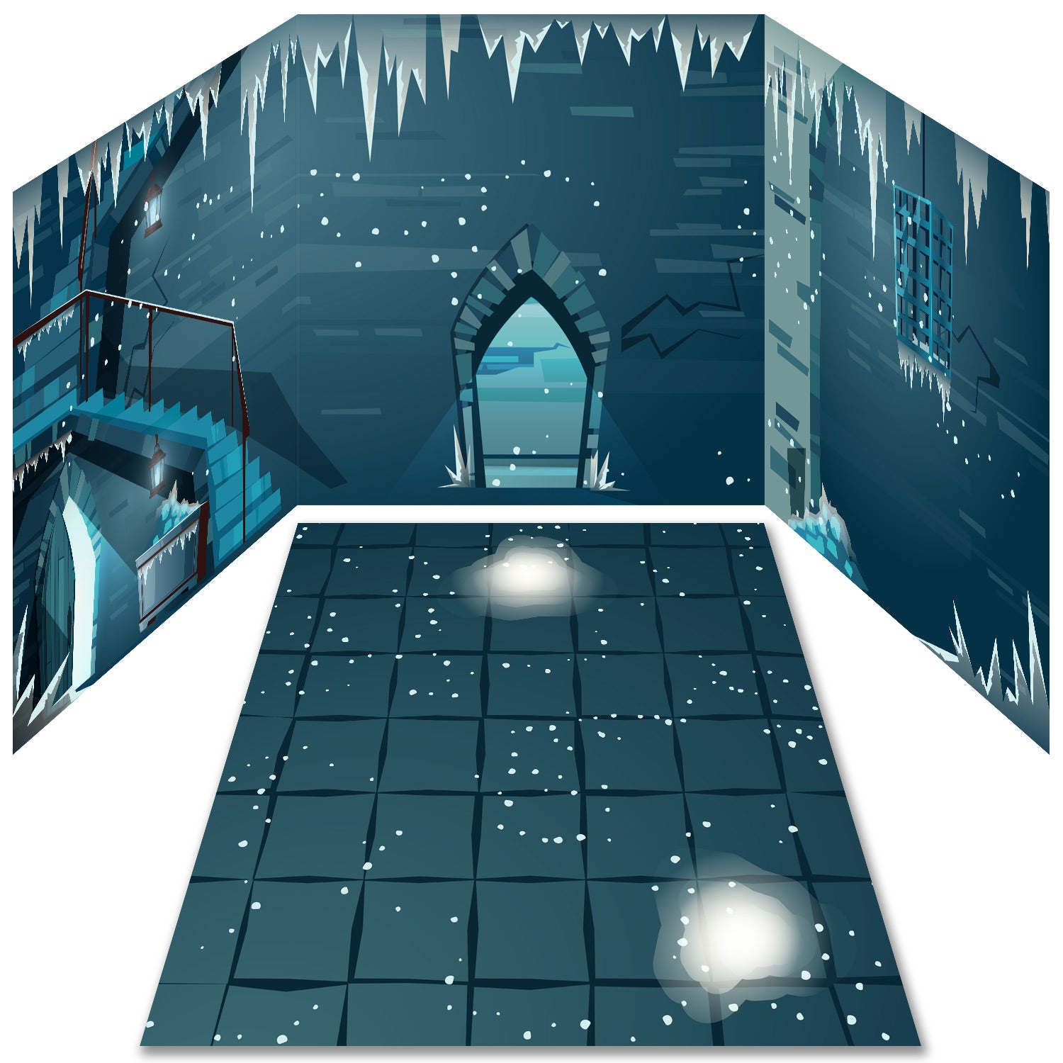 Funserts Kallax Inserts - Ice Castle & Ice Cold Dungeon Bundle for Ikea® Kallax