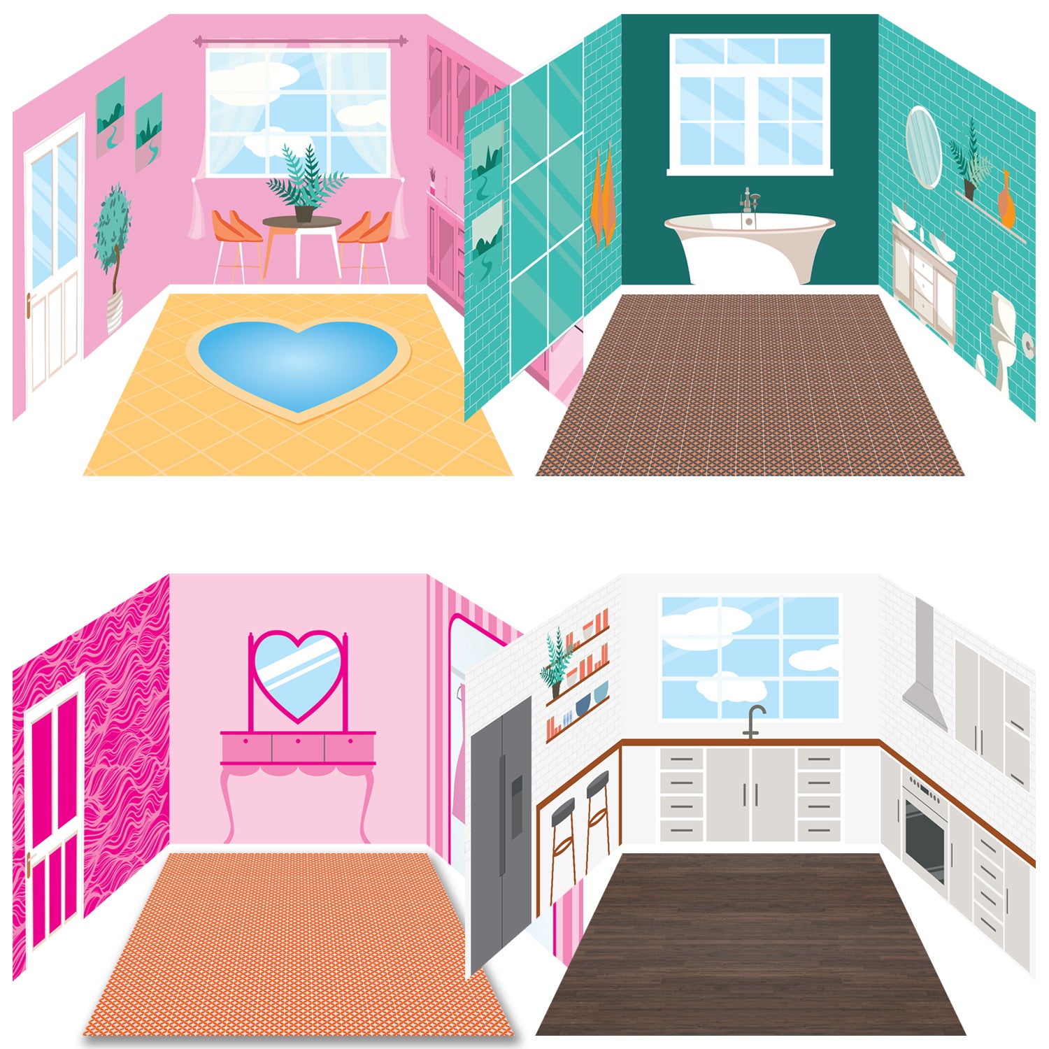 Ultimate Dollhouse Bundle - for Ikea® Kallax